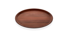 38.CE Таця ламінована d-38 см в кольорі Walnut