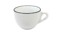 Чашка large cappuccino 260 мл Pennellessa Black rims серия "Verona Millecolori"