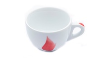 Чашка cappuccino large 260 мл Fiamma Red "Verona Millecolori Hand Painted Fiamma Red with Staffage R