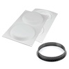 KIT TARTE RING ROUND D120 MM Форма силіконова Ø 105 h17 mm + 2 кільця  (Ø 120 h20 mm) - 1*2 форма в
