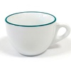 35193 Чашка cappuccino large 260 мл Pennellessa Green rims серія "Verona Millecolori"
