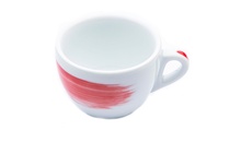 Чашка cappuccino 180 мл Red stroke B "Verona Millecolori Hand Painted Brush stroke B Red with Staffa
