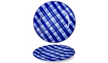 Тарелка круглая 31 см декор Canvas серия "Indigo"