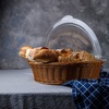 531023 Кошик круглий  20х7 см, світло-коричневий