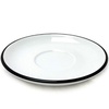 Блюдце caffe latte 16 см Pennellessa Black rims для серий "Verona", "Torino"