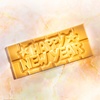 Форма для шоколада поликарбонатная "Happy New Year" 118х50 мм h 8 мм, 1х4 шт./45 г