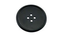 Костер "Button" d 100 мм, цвет черный, каучук