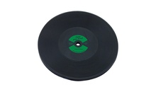 Костер "LP Disk" d 100 мм, цвет черный с зеленой вставкой, каучук