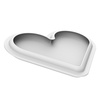 LEVEL HEARTS 580 Форма силіконова "серце" (основа 210х173 h 21 мм, верх 190х155 h 12,5 мм) 580 мл +
