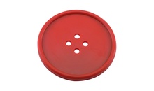 Костер "Button" d 100 мм, цвет красный, каучук