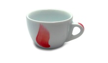 37946 Чашка espresso 75 мл Fiamma Red "Verona Millecolori Hand Painted Fiamma Red with Staffage Red"