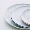 OPT2129-K0052 Тарілка кругла 29 см серія "Optimo" декор "Mosaic Relief Blue Rim"