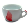 Чашка espresso 75 мл Fiamma Red "Verona Millecolori Hand Painted Fiamma Red with Staffage Red"