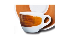 Чашка cappuccino 180 мл Caramel Verona Millecolori Hand painted Single brush stroke B with handle
