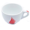 37770 Чашка cappuccino large 260 мл Fiamma Red "Verona Millecolori Hand Painted Fiamma Red with Staf