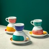 Чашка espresso 75 мл Red stroke B "Verona Millecolori Hand Painted Brush stroke B Red with Staffage
