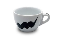 Чашка cappuccino 180 мл Onda Black серия "Verona Millecolori Hand Painted Onda Black with Staffage B