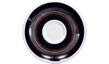 Блюдце 16,7 см Caffe Latte Black для серий "Verona/Torino/Roma Millecolori Hand Painted"