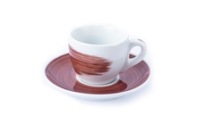 35116 Чашка espresso 75 мл Brown stroke B "Verona Millecolori Hand Painted Brush stroke B Brown with