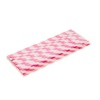 Трубочка для коктейлю паперова Діагональ 8 кольорів 6×200 мм 25 шт
