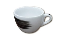 Чашка Cappucino 180 мл Black stroke B "Verona/Palermo Millecolori Hand Painted Single Brush stroke B