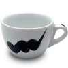 Чашка cappuccino 180 мл Onda Black серия "Verona Millecolori Hand Painted Onda Black with Staffage B