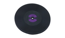 Костер "LP Disk" d 100 мм, цвет черный с фиолетовой вставкой, каучук