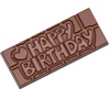 Форма для шоколада поликарбонатная "Happy birthday" 118х50 мм h 8 мм, 1х4 шт./45 г