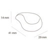 Форма для шоколада GOCCIA P 41х29 h14 мм (24 шт.)