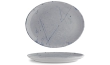 ISC3032-K0008 Блюдо овальне 32х26 см серія "Isabelle" декор "Stone Blue"