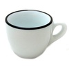 Чашка espresso 75 мл Pennellessa Black rims серия "Verona Millecolori"
