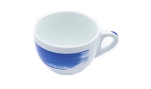 Чашка caffe latte 350 мл Blue stroke B "Verona Millecolori Hand Painted Brush stroke B Blue with Sta
