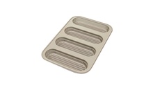 MINI BAGUETTE BREAD Форма силіконова на 4 булочки 170x55 h20 мм
