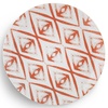 ISC2121-K0035 Тарілка кругла 21 см серія "Isabelle Diamond" декор "Red"
