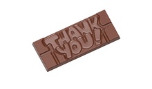 Форма для шоколада "thank you" 118x50x8 мм, 1х4/40  г.