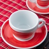 Чашка espresso 75 мл Red stroke B "Verona Millecolori Hand Painted Brush stroke B Red with Staffage