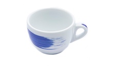 Чашка сappuccino 180 мл Blue Verona Millecolori Hand painted brush stroke B with handle