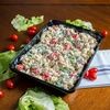 Блюдо для выкладки продуктов из меламина 30×19,5×5,5 см черное
