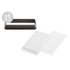 KIT TARTE RING RECTANGULAR 120x35 MM Форма силіконова 107 x 23 h12 mm + 6 прямокутних кілець  (120 x