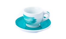 Чашка espresso 75 мл Green stroke B "Verona Millecolori Hand Painted Brush stroke B Green with Staff