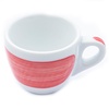 Чашка espresso 75 мл Red stroke B "Verona Millecolori Hand Painted Brush stroke B Red with Staffage