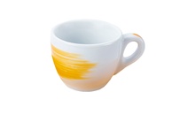 Чашка espresso 75 мл Yellow stroke B "Verona Millecolori Hand Painted Brush stroke B Yellow with Sta