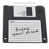D004 Костер "Floppy Disk" 10x10 см, каучук