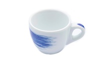 35113 Чашка espresso 75 мл Blue stroke B "Verona Millecolori Hand Painted Brush stroke B Blue with S