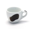 Чашка espresso 75 мл Black  stroke A "Verona Millecolori Hand Painted Brush stroke A Black with Staf