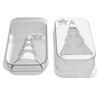 KIT WINTER TREE Набір форм для шоколадних фігурок (2 шт)  "Ялинка" Ø108 h 210 мм